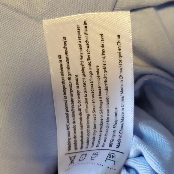🆕️ Long Sleeved Pajama Top & Pants Lounge Light Blue NWOT - Picture 11 of 14
